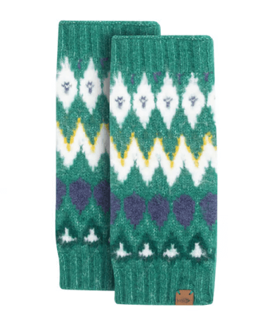 Shutt Fair Isle Wristwarmer GreenIvy