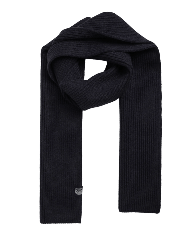Stornoway Ribbed Scarf Midnight