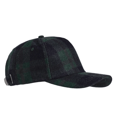Falkirk Flannel Check Cap Cedar Green