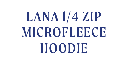 Lana 1/4 Zip Microfleece Hoodie Nightshade