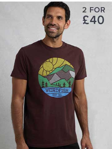 Foothills Organic Cotton Front Print T-Shirt