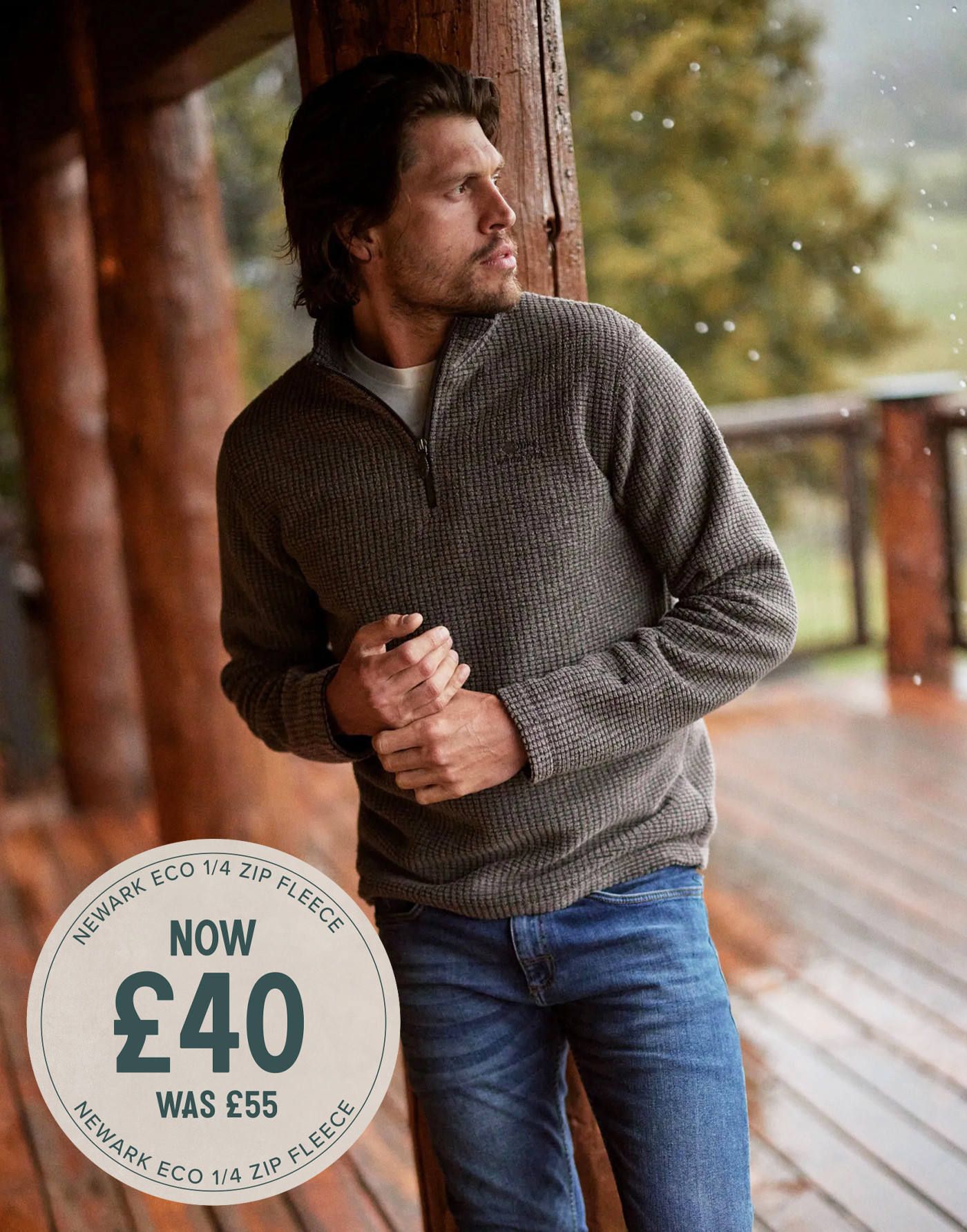 Newark Eco 1/4 Zip Grid Fleece