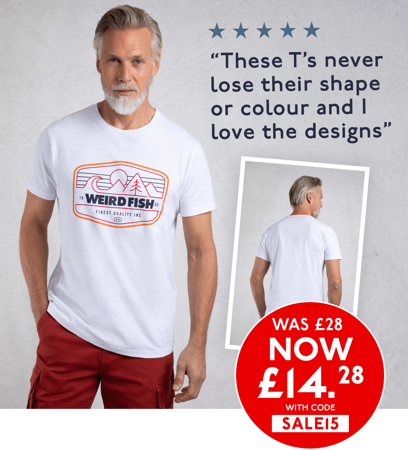 Pacific Eco Front Print Graphic T-Shirt White