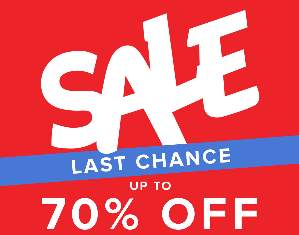 SALE - Up To 70% Off - Last Chance
