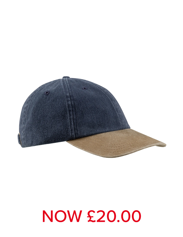 Westbury Colour Block Twill Cap Dark Navy