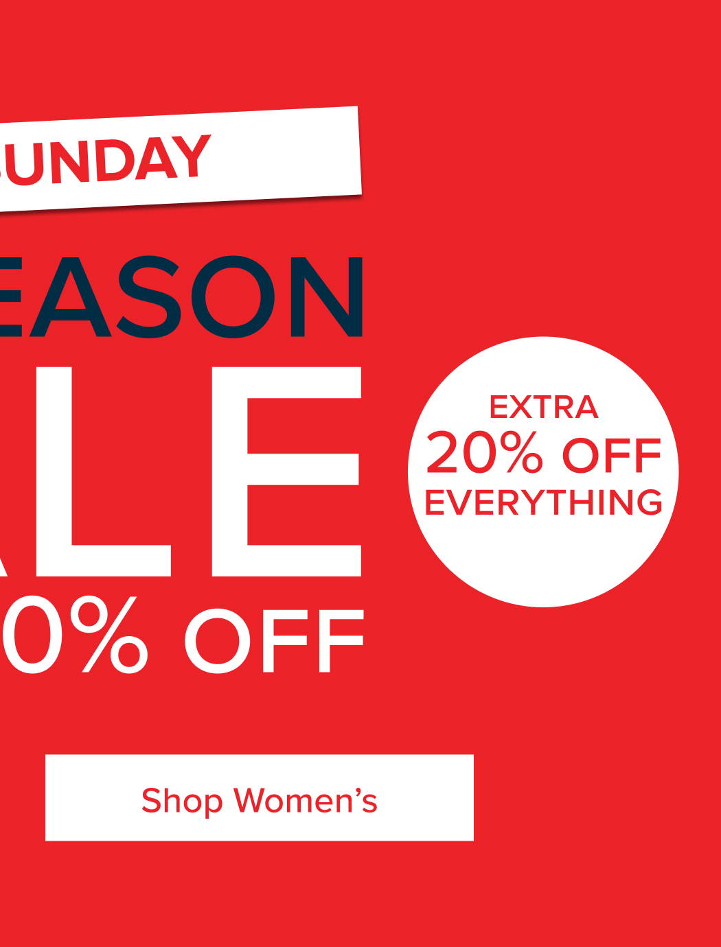 mid season sale - up to 50% off + extra 20% with code SALE20