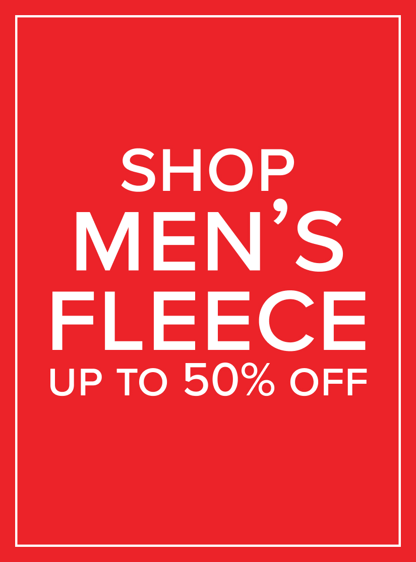 Shop men's fleece - up to 50% off