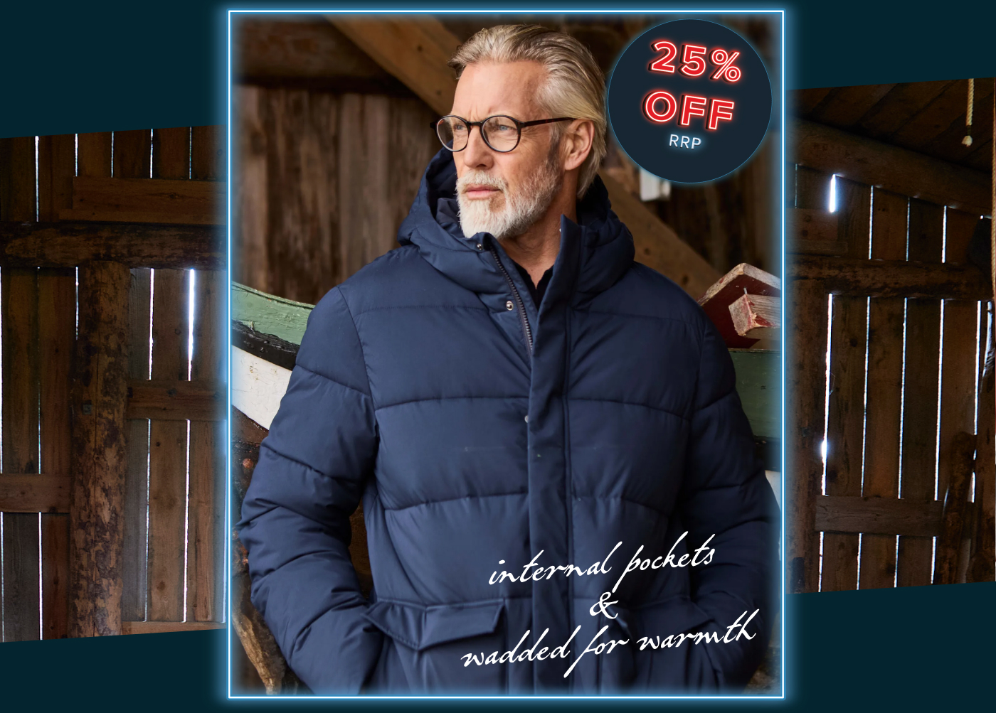 Calderwood Heavy Weight Padded Jacket Midnight