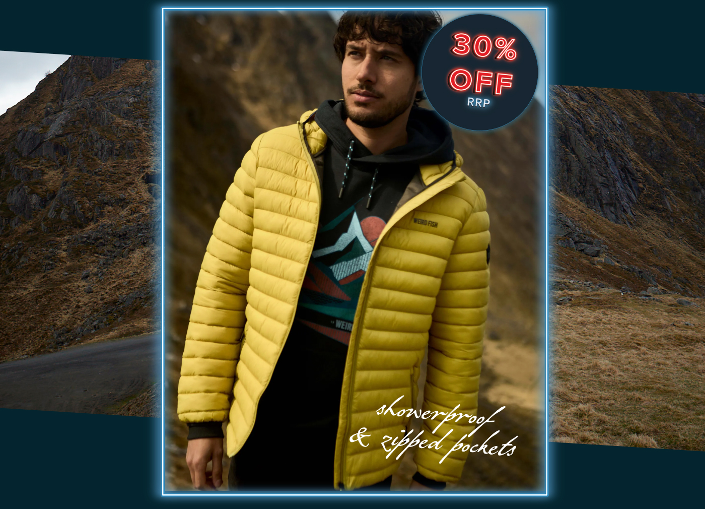 Flete Lightweight Showerproof Padded Hooded Jacket Antique Moss