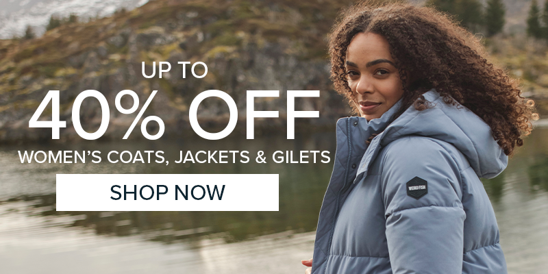Up to 40% off women's coats, jackets & gilets 