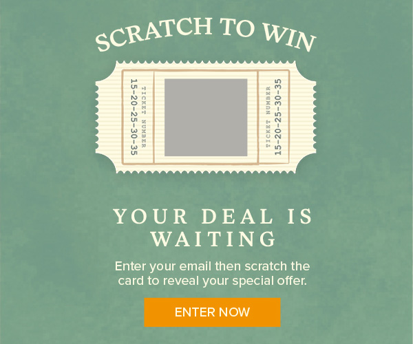Scratch to win - enter your email to reveal your special offer