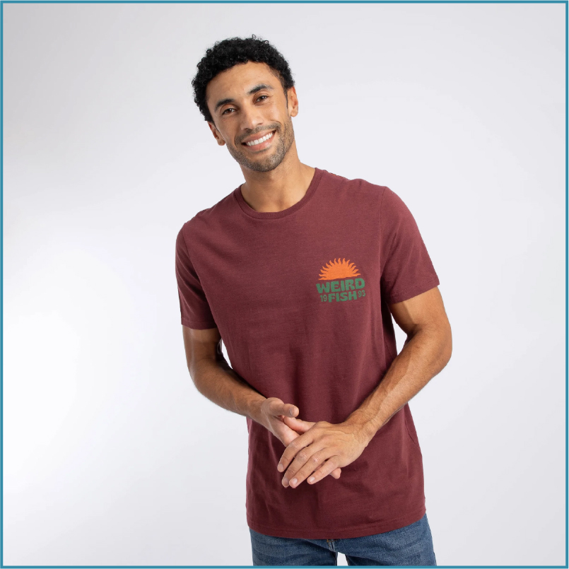 Sun Beam Back Print Graphic T-Shirt Port