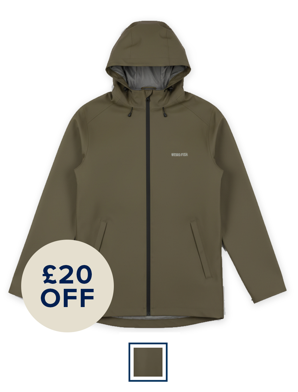 Woods Waterproof Rain Jacket Basil