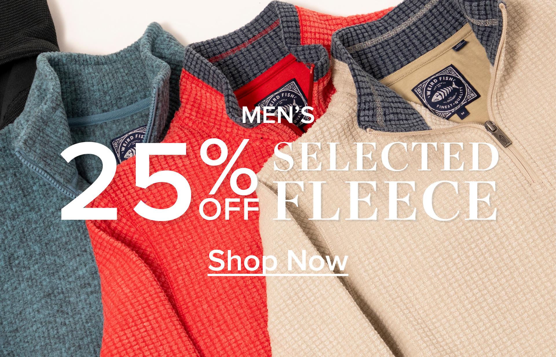 25% Off Selected Fleece Men's