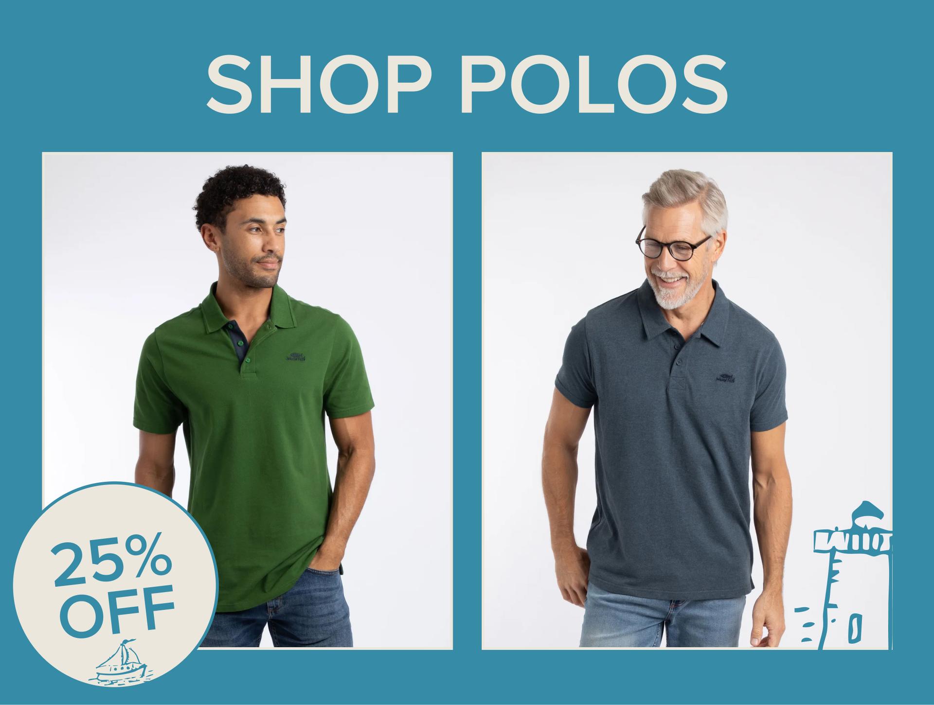 25 % off polos 