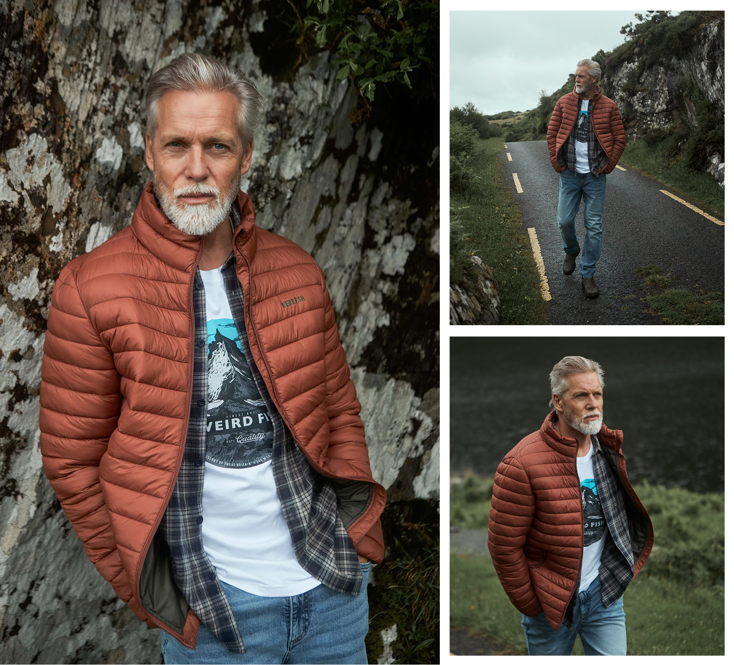 Crantock Lightweight Showerproof Padded Jacket Conker