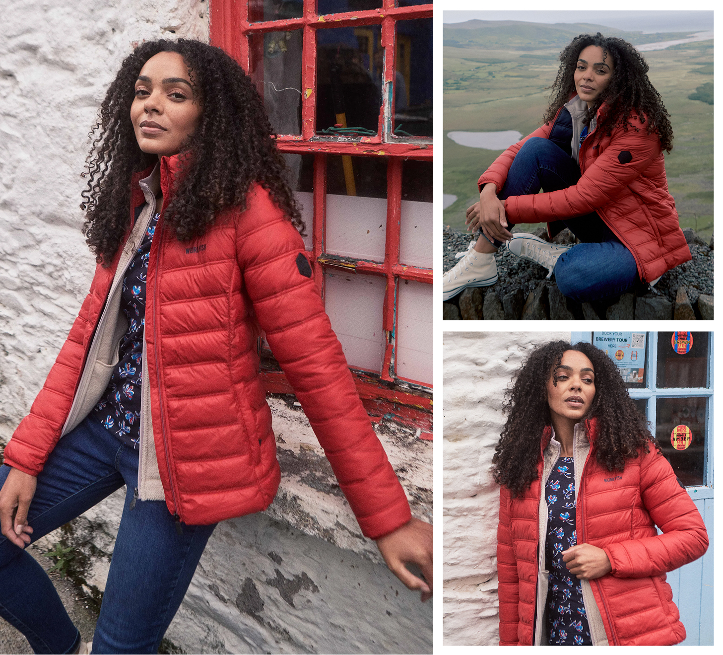 Travellia Lightweight Showerproof Padded Jacket Pomegranate