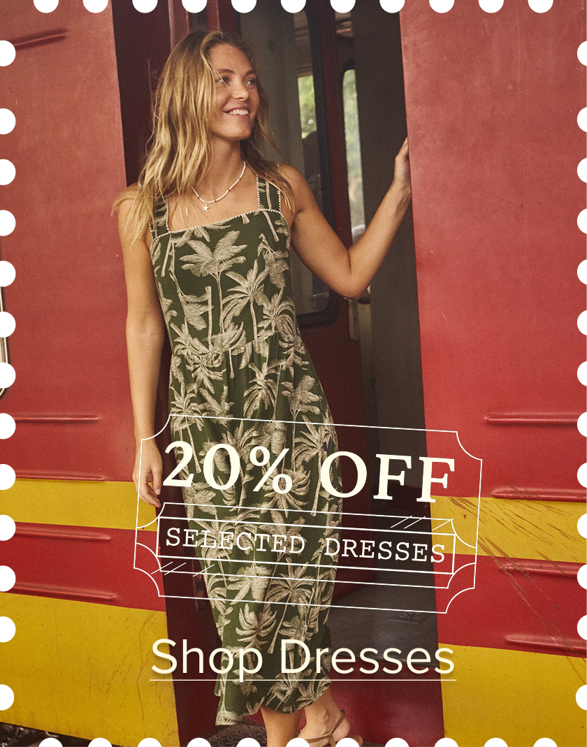 20% off selected women's dresses 
