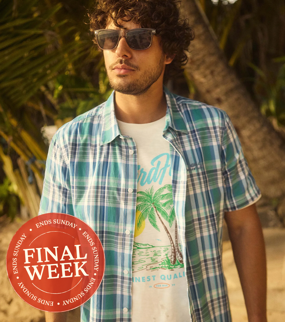 Judd Short Sleeve Check Shirt Faded Blue