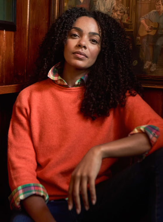 Textured Crew Neck Jumper