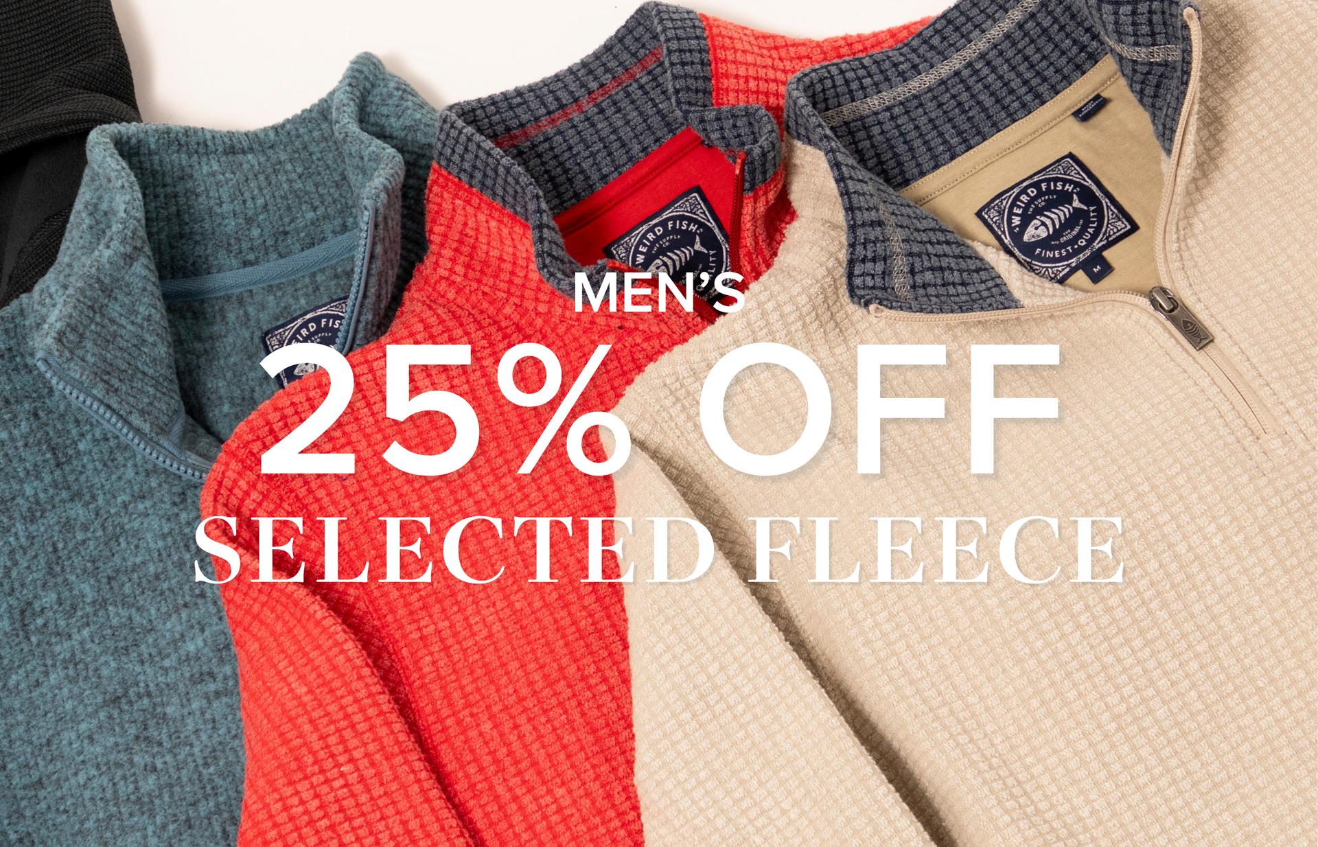 25% Off Selected Fleece Men's