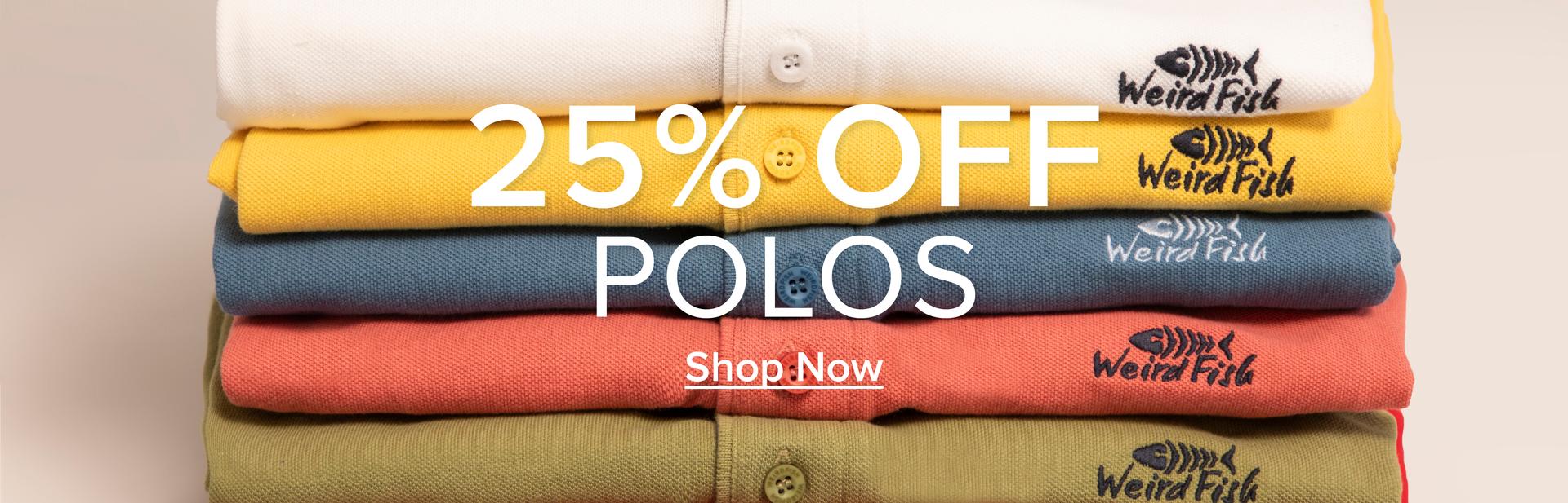25% Off Polos