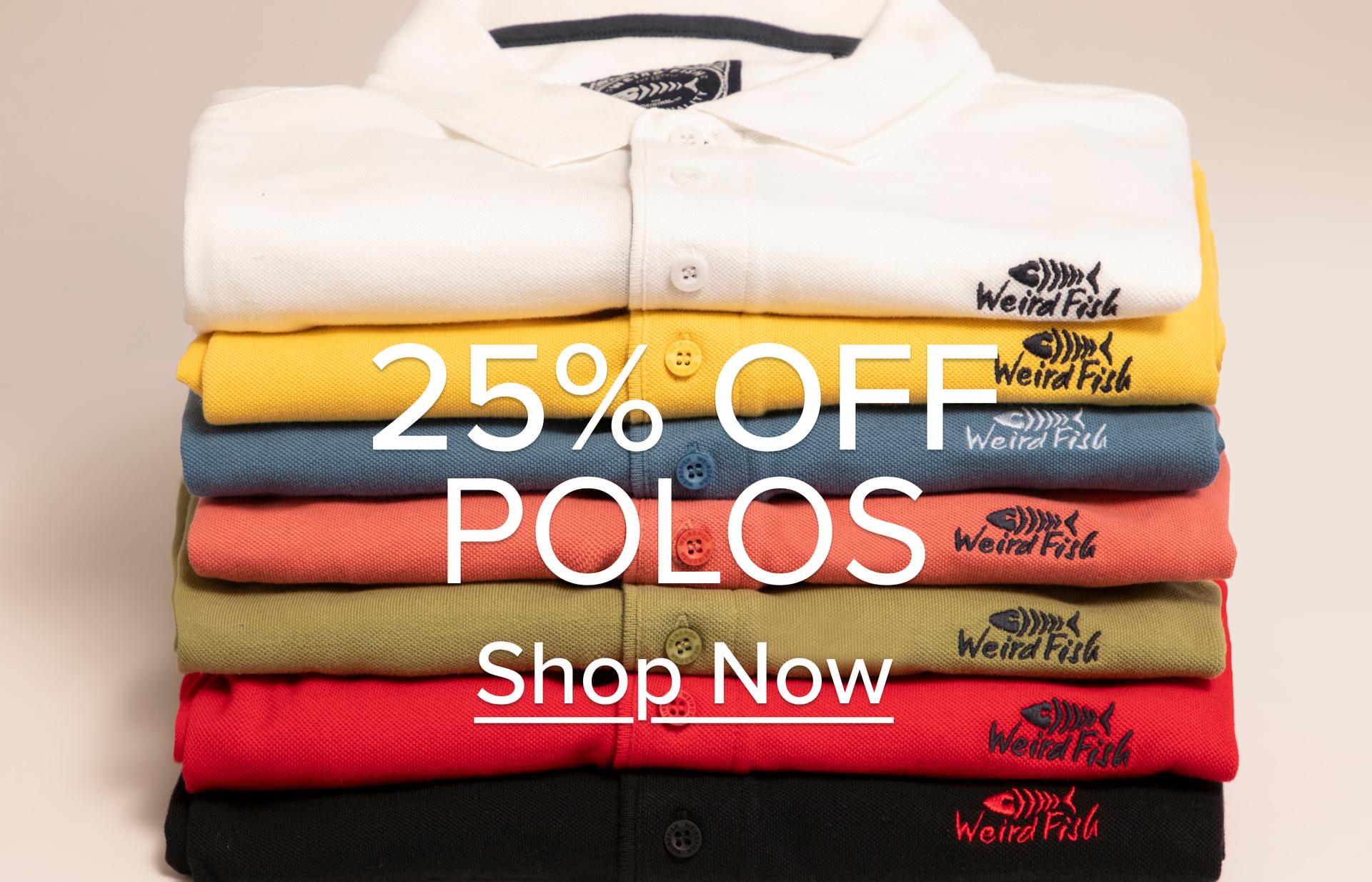 25% Off Polos