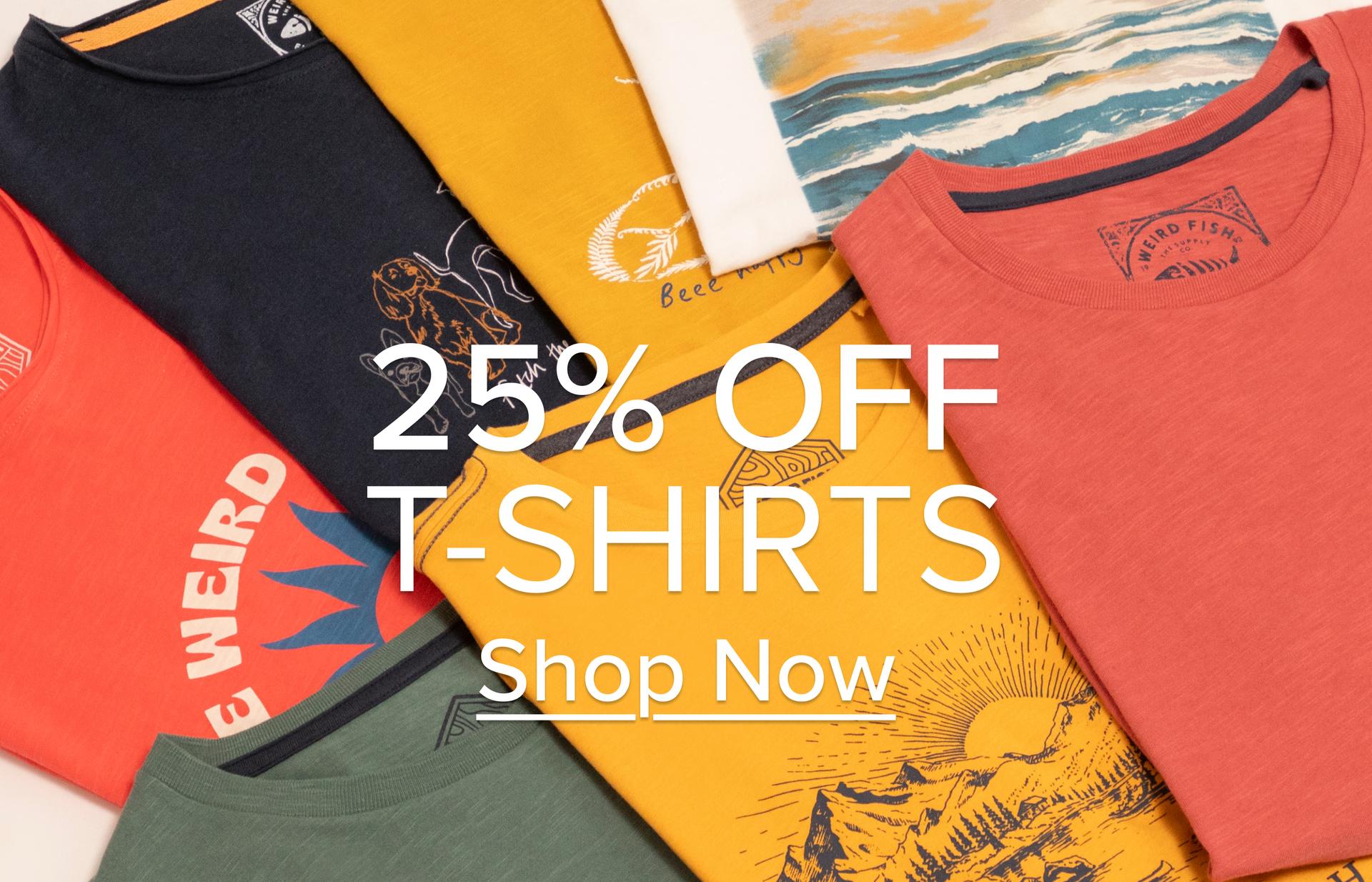 25% Off T-shirts