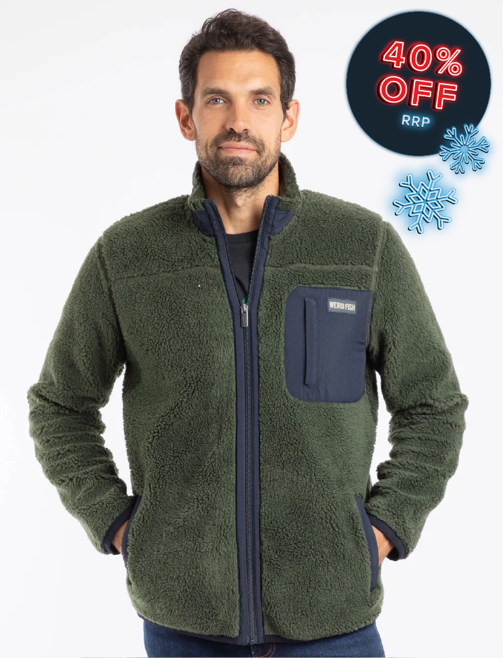 Fletcher Borg Full Zip Fleece Deep Lichen Green