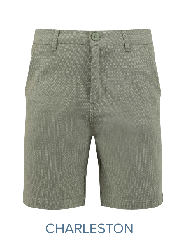Charleston Textured Chino Shorts Woodland Sage