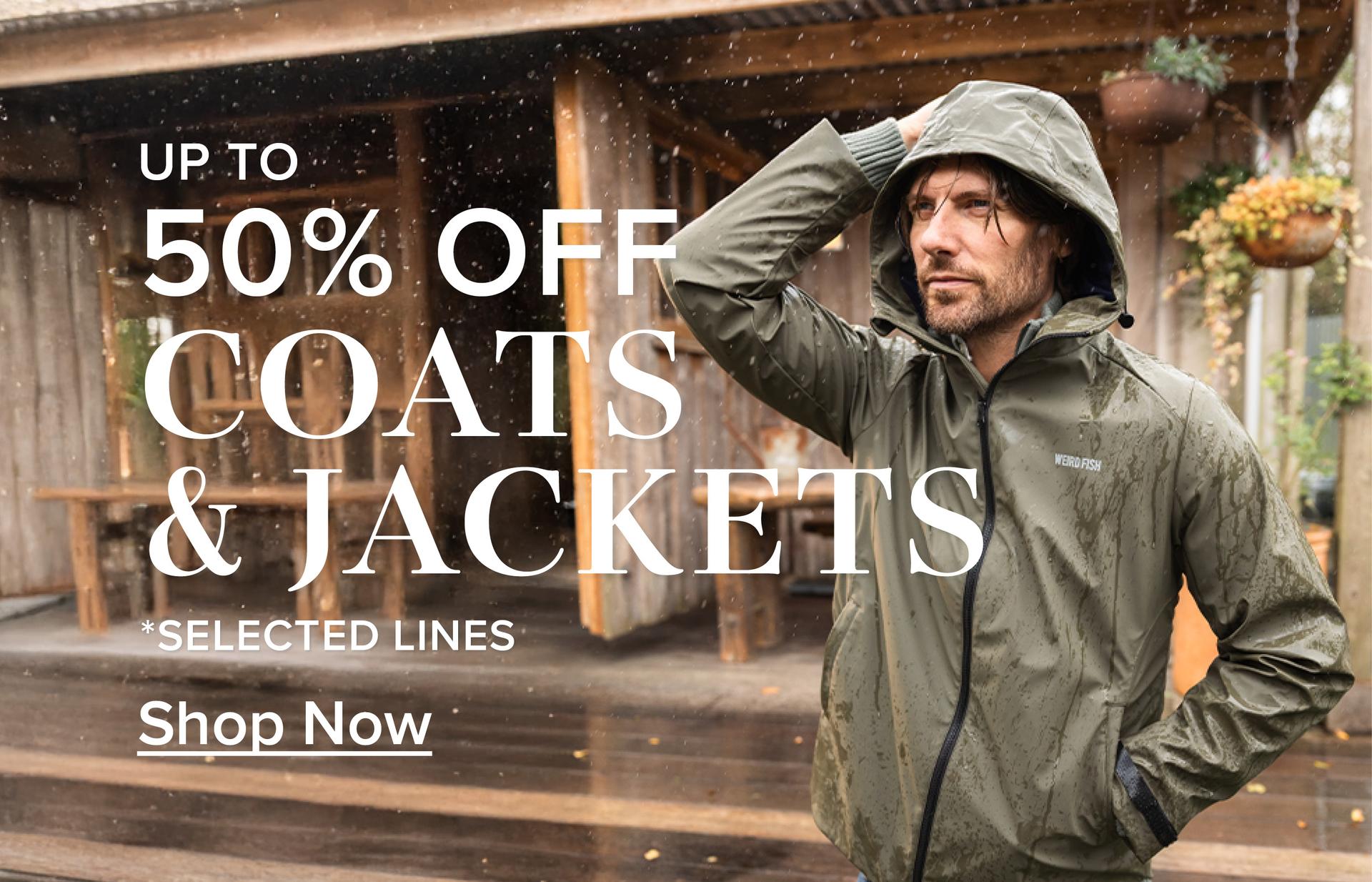 20% Off Men's Coats & Jackets
