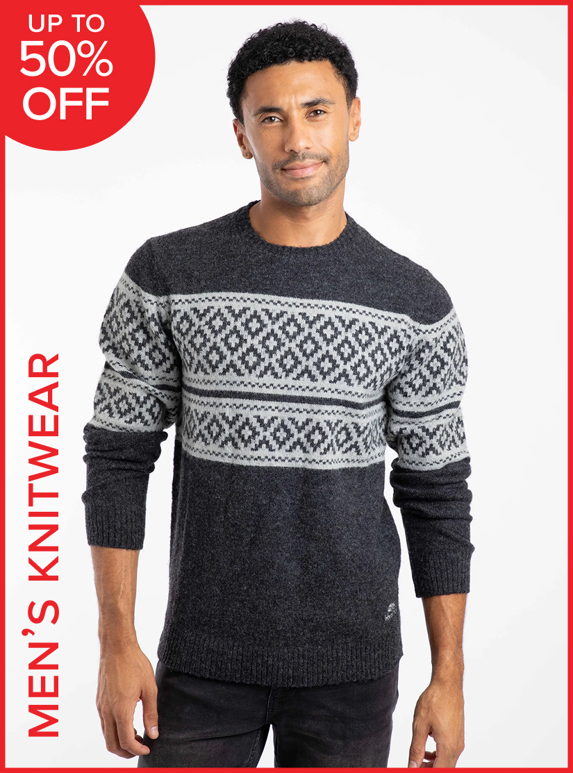 Men's Knitwear- up to 50% off 