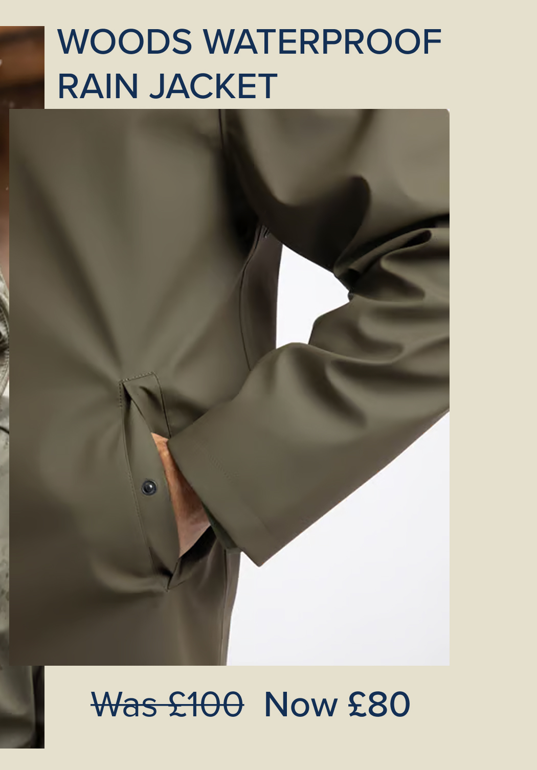 Woods Waterproof Rain Jacket Basil
