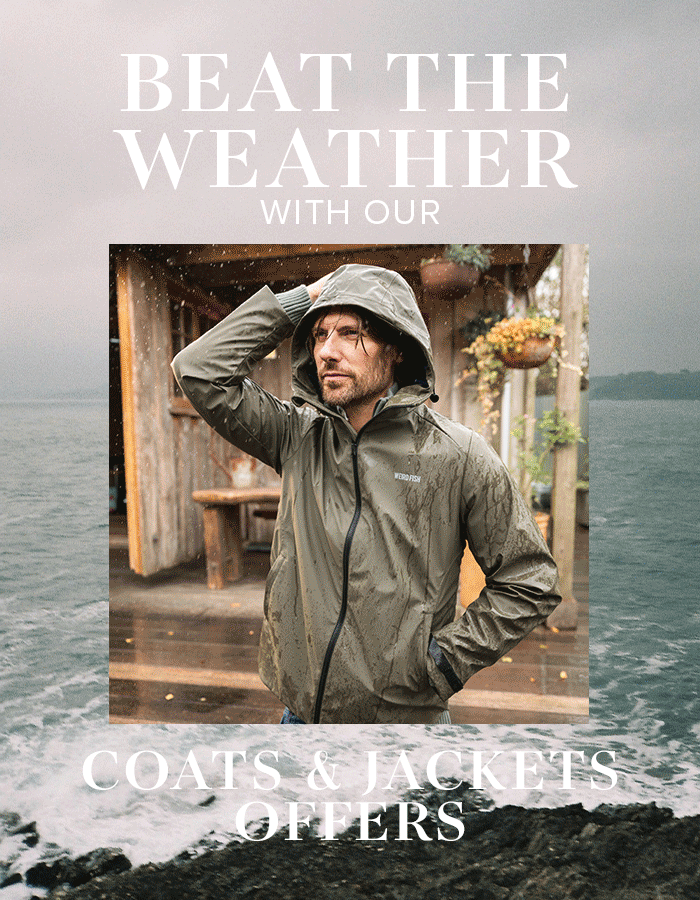 Beat the rain with these outerwear offers
