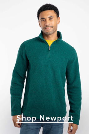 Newport 1/4 zip fleece deep teal