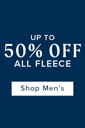 Up to 50% off all men's fleece
