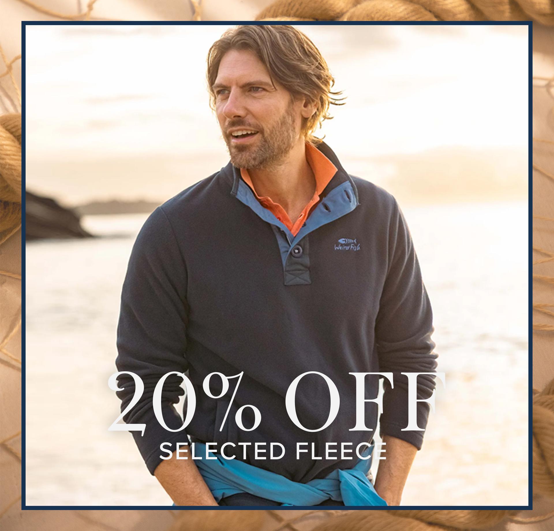 20% off selected men's fleece