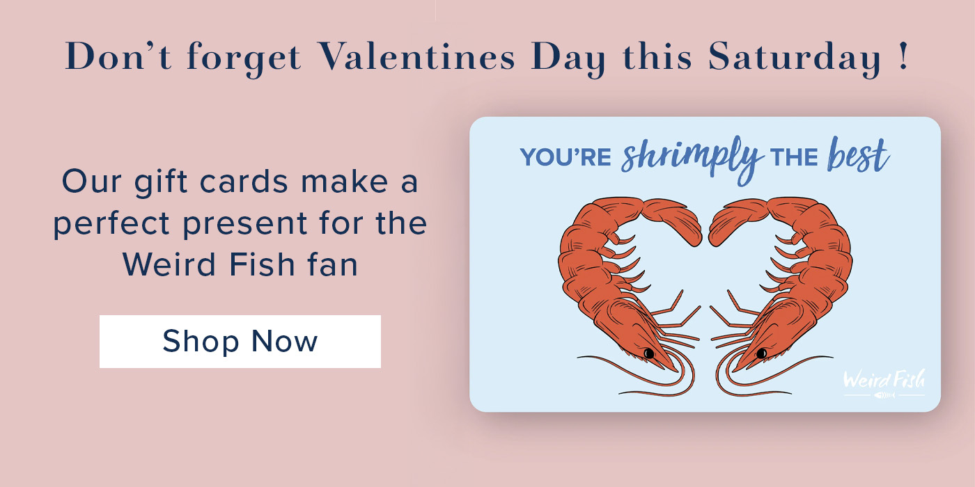 Shop Weird Fish gift cards - the perfect gift for all