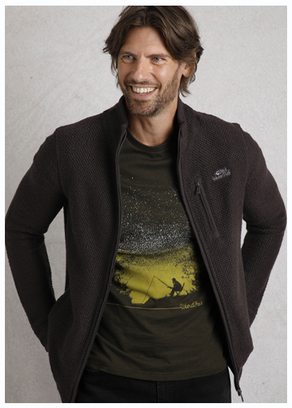 Transom Full Zip Eco Macaroni Sweatshirt