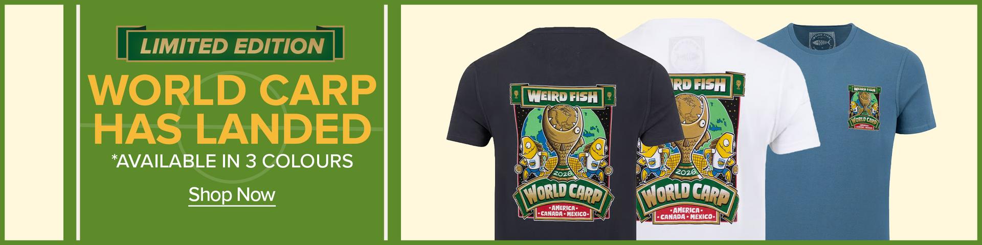 World Carp has landed - available in 3 colours 