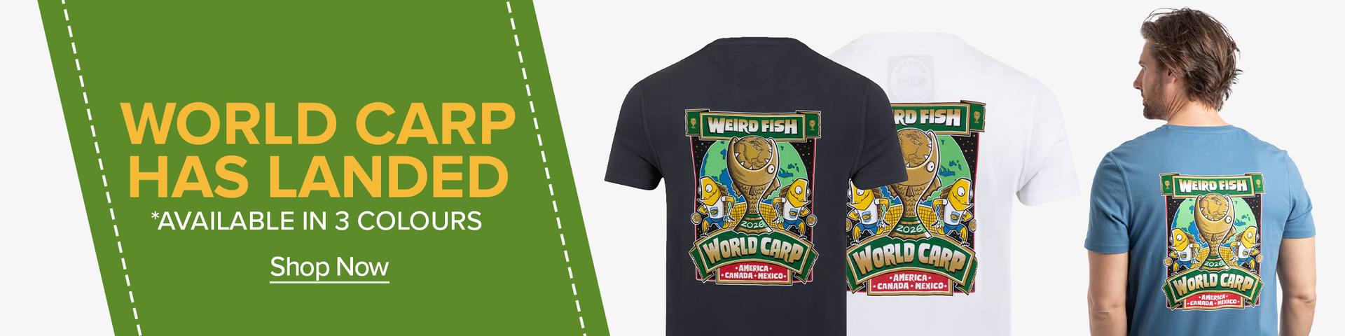 World Carp has landed - available in 3 colours 