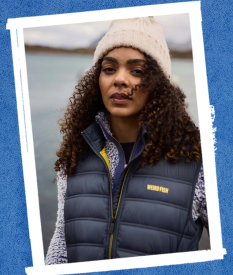 Atissa Lightweight Padded Gilet Navy Blue