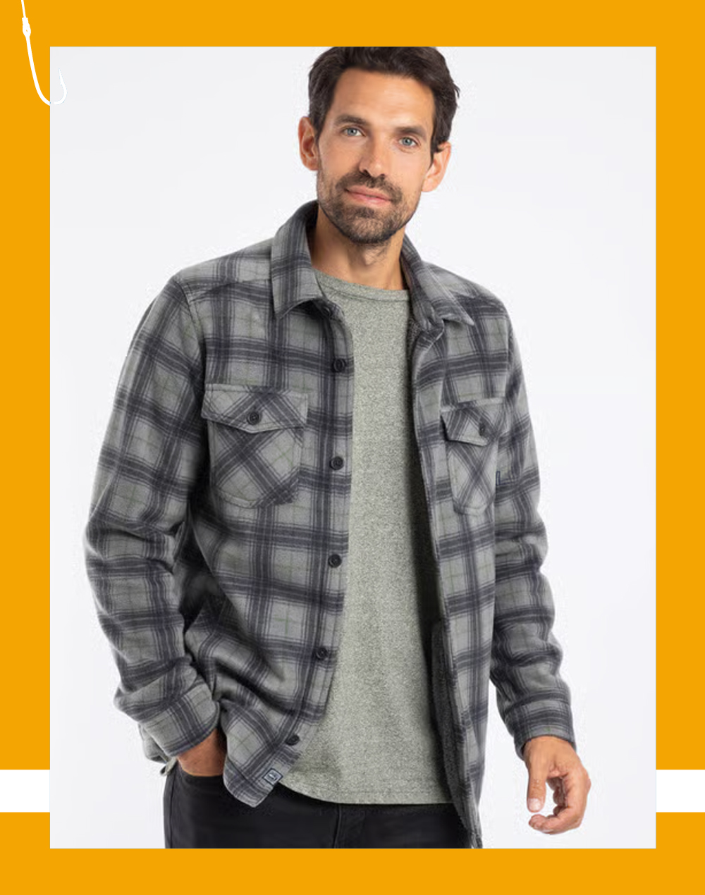 Tyburn Check Fleece Shacket Cement