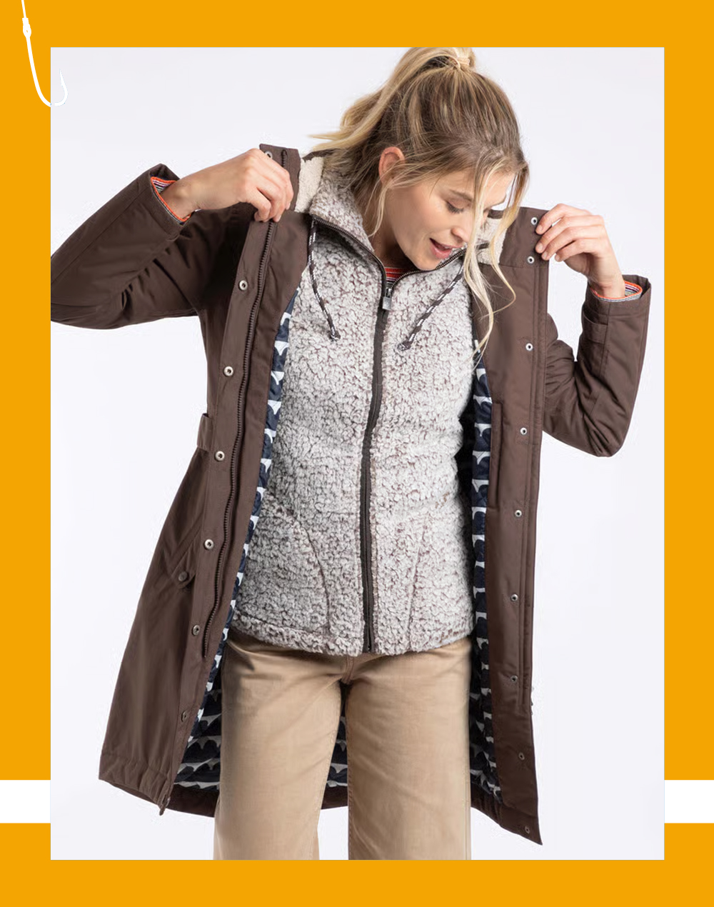 Kenzie Waterproof Coat Hot Chocolate
