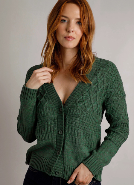 Amiens Eco Mixed Stitch Cardigan