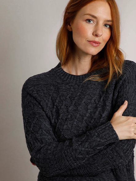 Beyonne Eco Mixed Stitch Jumper