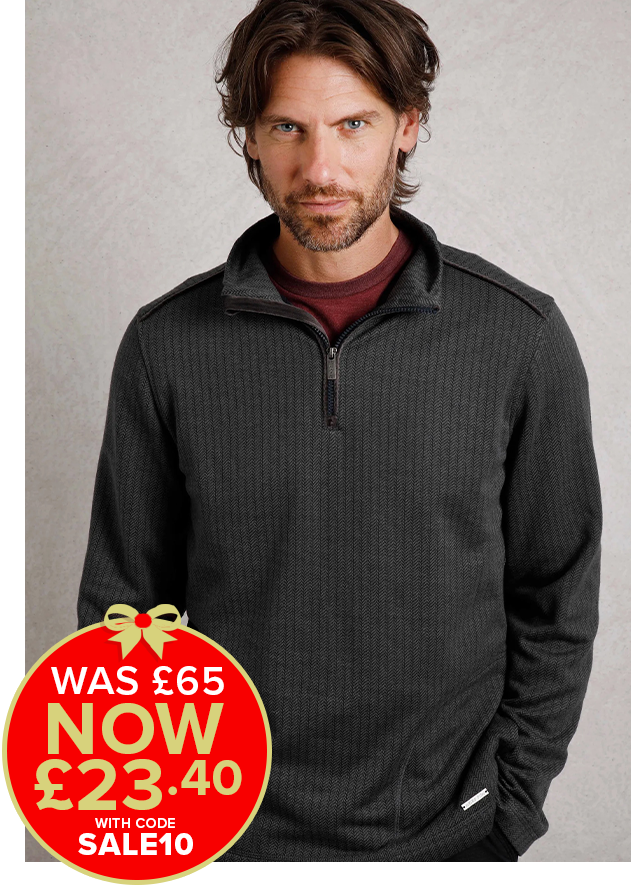 Sterling Eco 1/4 Zip Herringbone Fleece