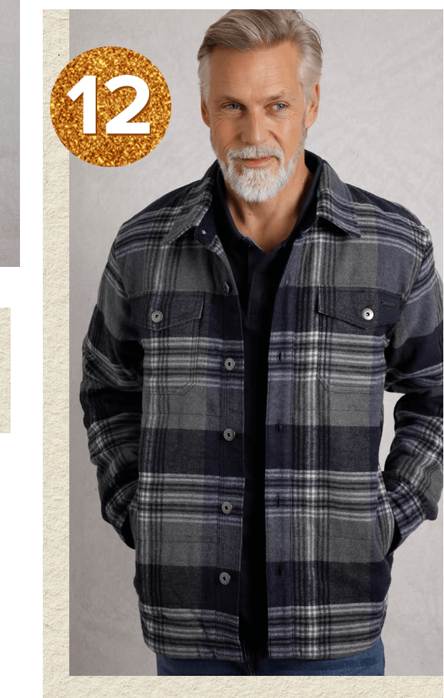Hollage Quilted Check Shacket