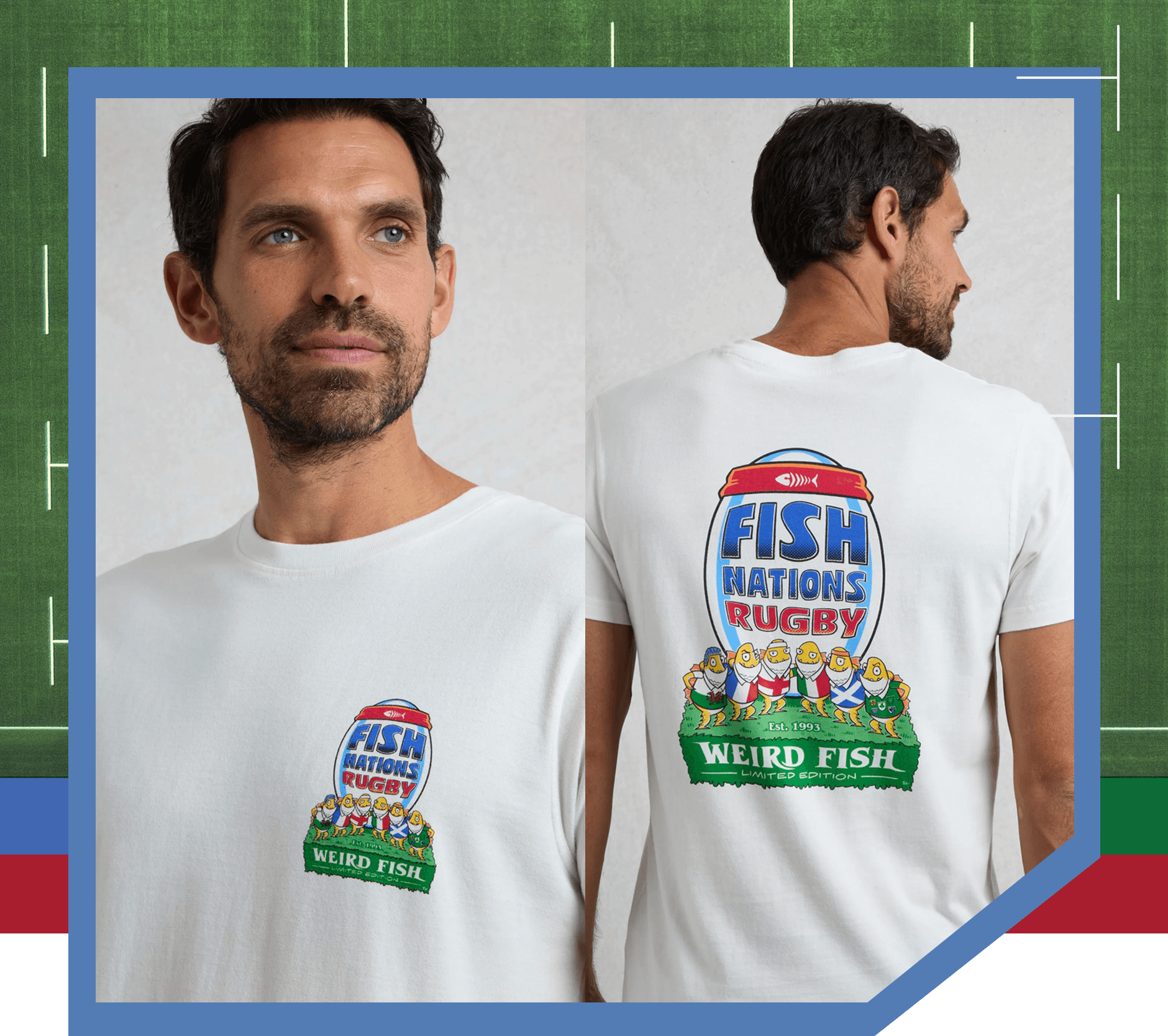 Fish Nations 25 Back Print Artist T-Shirt