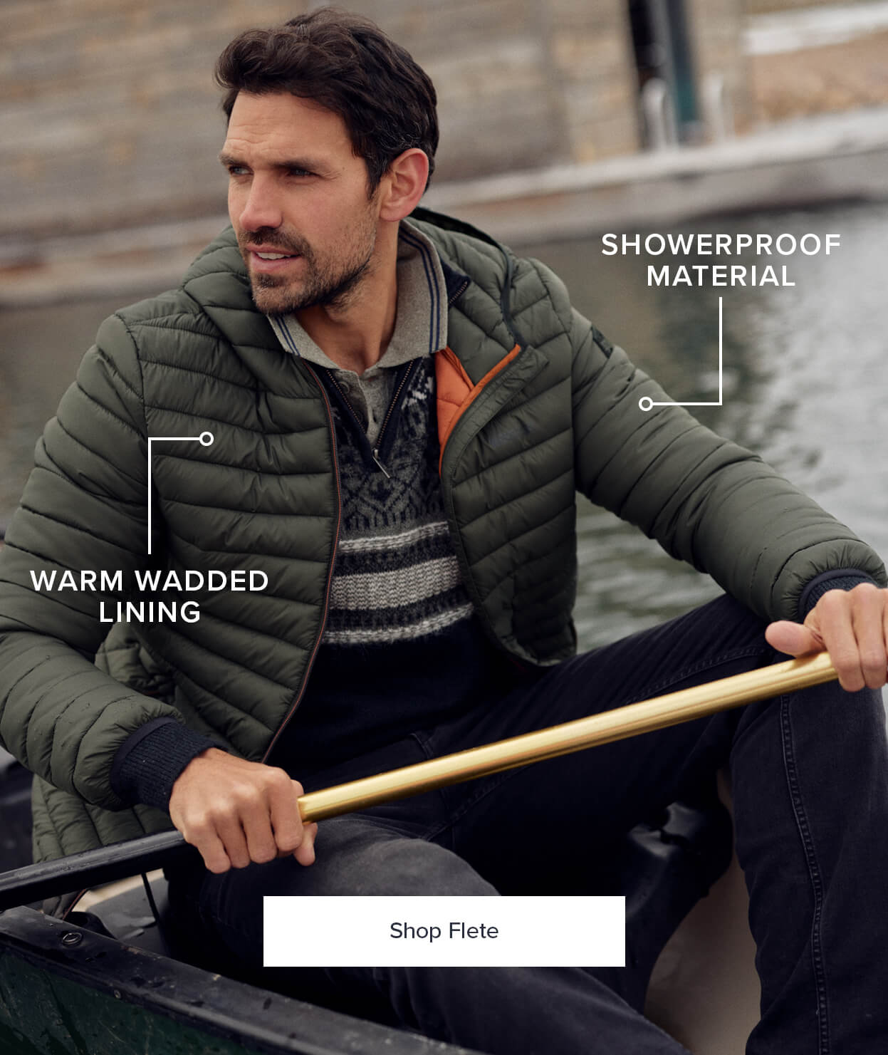 Flete Lightweight Showerproof Padded Jacket